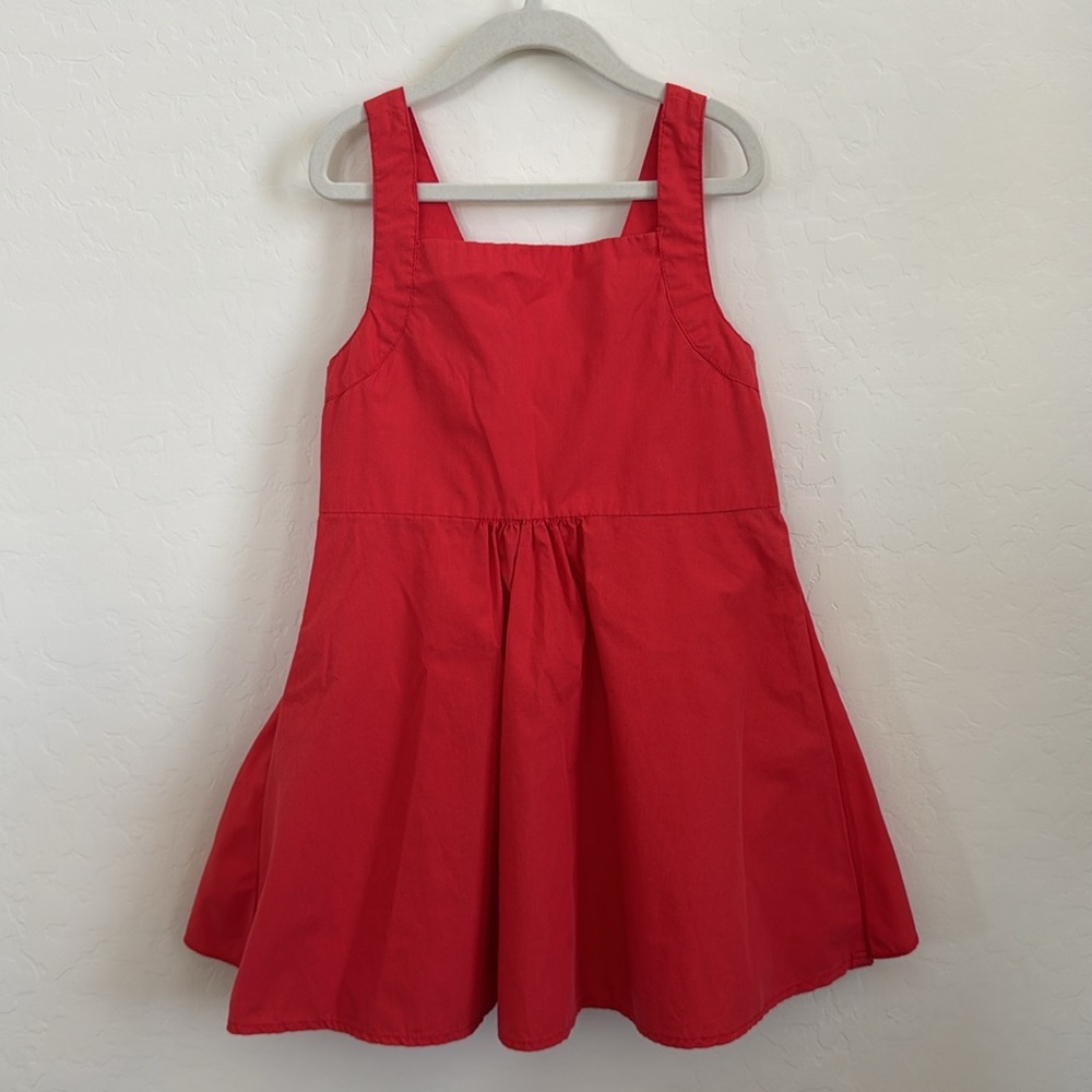 Red Ruffle Bow Detail Toddler Dress 5T - Picture 7 of 9